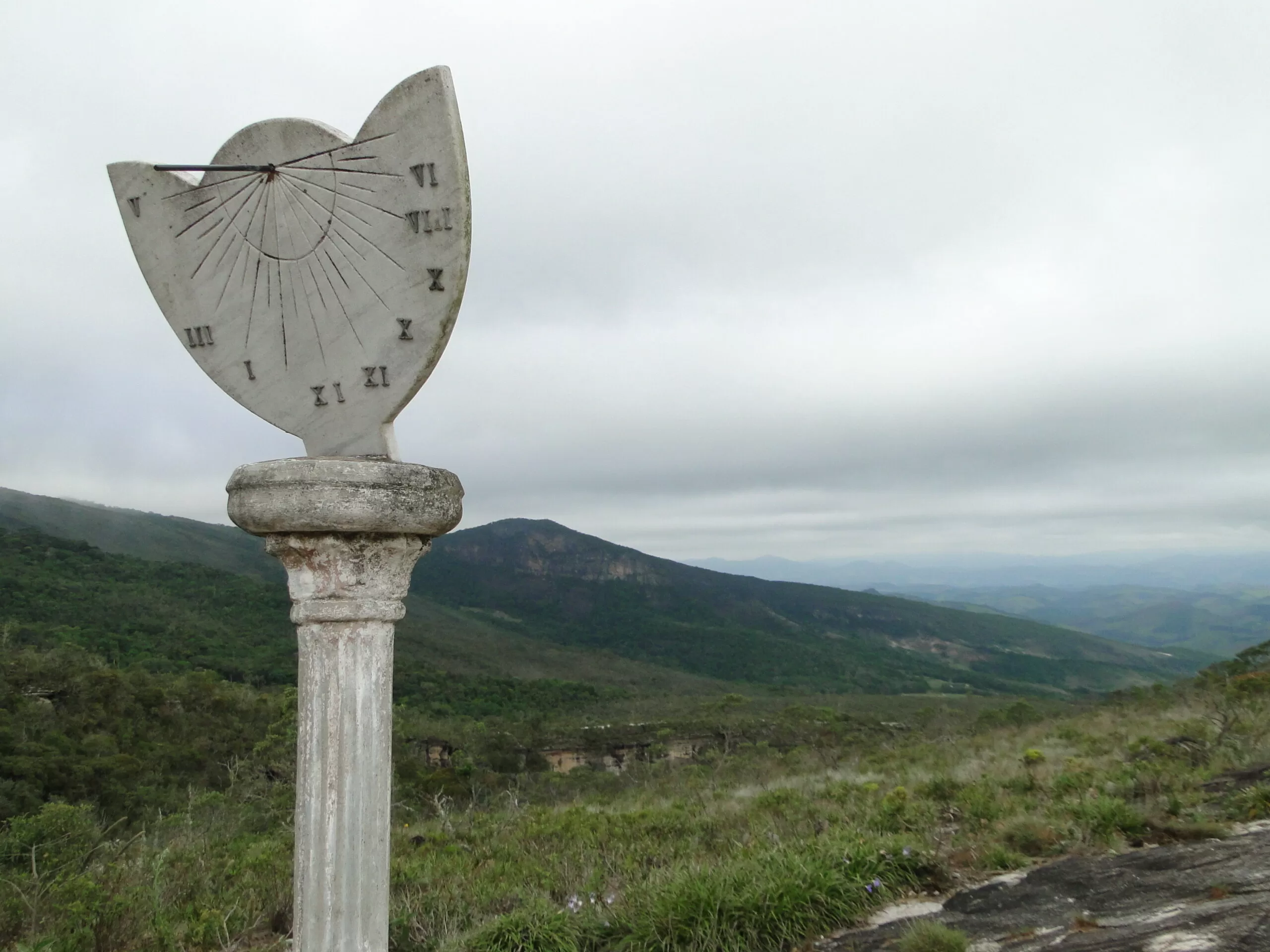 Sundial in Ibitipoca State Park, Minas Gerais, Brazil